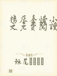 杨辰秦惜小说全文免费阅读最新章节更新