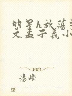 明星h放荡系h文孟子义小说