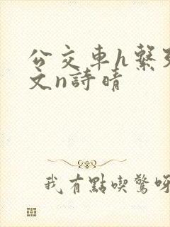 公交车h系列辣文n诗晴