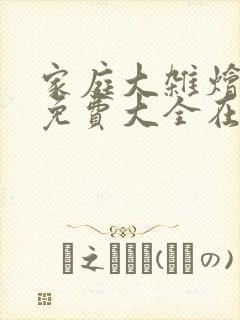 家庭大杂烩小说免费大全在线阅读封面