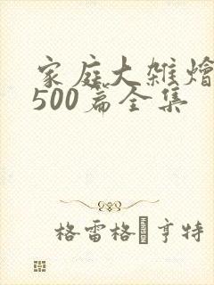 家庭大杂烩小说500篇全集
