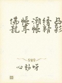 佛帐潮绣凸浮双龙耳帐精彩片段