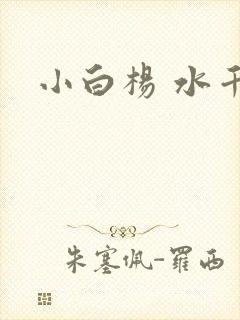 小白杨 水千丞