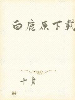 白鹿原下载封面