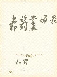 名媛贵妇最新章节列表