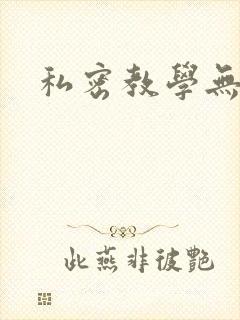 私密教学无删减封面