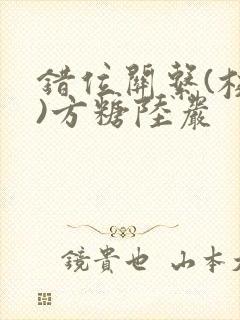 错位关系(校园)方糖陆岩封面