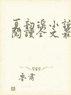 夏韵瑶小说免费阅读全文最新章节