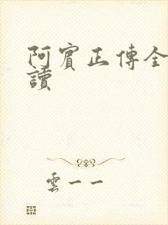 阿宾正传全文阅读封面