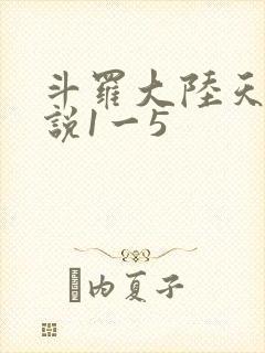 斗罗大陆天狂传说1一5