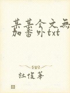 某某全文无删减加番外txt