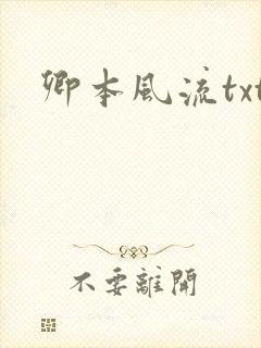 卿本风流txt