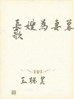 长嫂为妻暮色酒歌封面