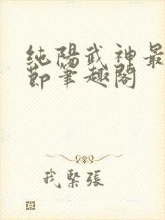 纯阳武神最新章节笔趣阁