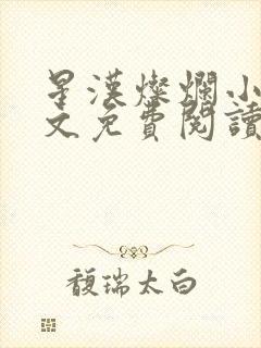 星汉灿烂小说全文免费阅读封面