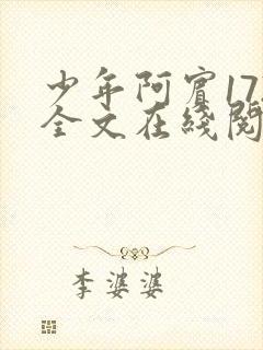 少年阿宾172全文在线阅读封面