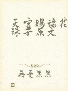 天官赐福花怜塞珠子原文