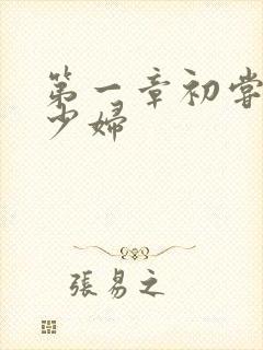 第一章初尝极品少妇封面