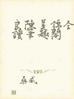 良陈美锦全文阅读笔趣阁