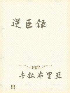 逆臣录封面
