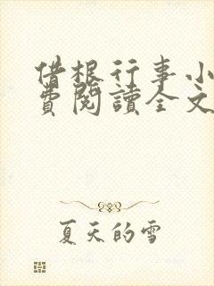 借根行事小说免费阅读全文在线阅笔趣无弹窗