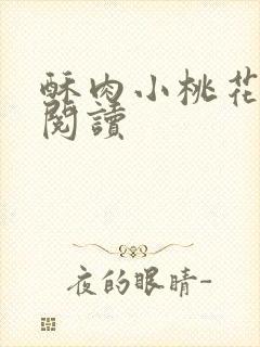 酥肉小桃花全文阅读