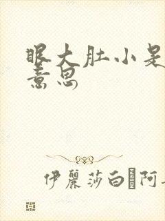 眼大肚小是什么意思