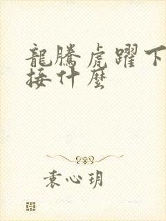 龙腾虎跃下一句接什么