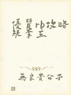 优质rb攻略系统李立封面