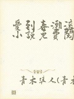 爱到春潮滚滚来小说免费阅读