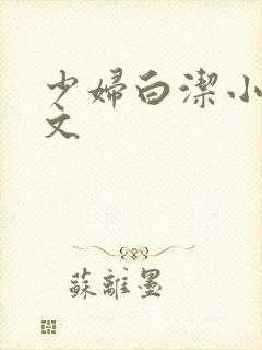 少妇白洁小说全文