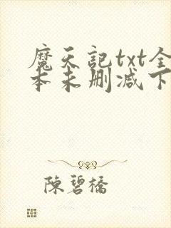 魔天记txt全本未删减下载