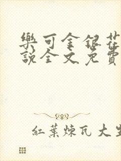 乐可金银花露小说全文免费