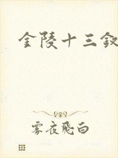金陵十三钗原著封面