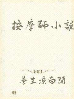 按摩师小说封面