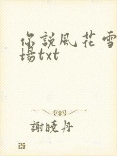 你说风花雪月几场txt封面
