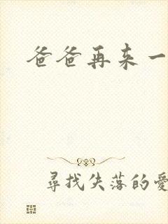 爸爸再来一次封面