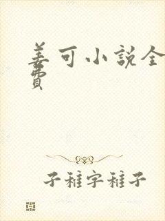 姜可小说全文免费封面