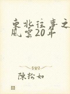 东北往事之黑道风云20年封面