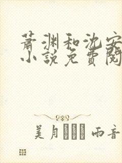 萧渊和沈安安的小说免费阅读