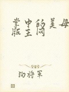 掌中的美母第一版主网