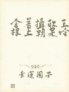 含着摄政王的紫根上朝是啥小说