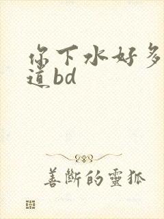 你下水好多下水道bd封面