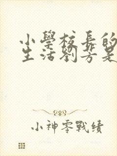 小学校长的幸福生活刘芳是谁封面