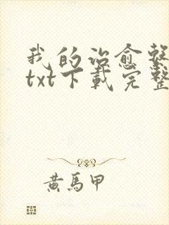 我的治愈系游戏txt下载完整版