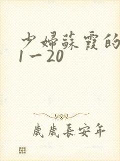 少妇苏霞的沉沦1一20