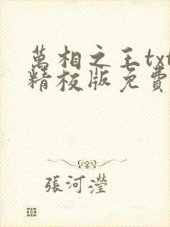 万相之王txt精校版免费阅读封面