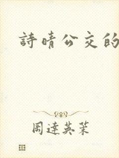 诗晴公交的小说