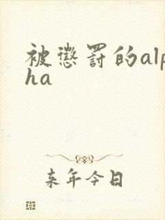 被惩罚的alpha