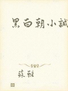 黑白朝小诚